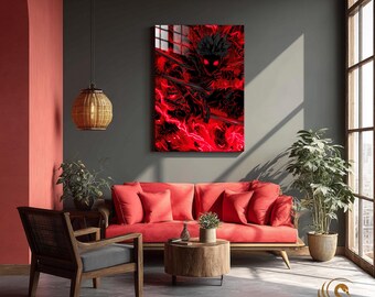 Anime Metal Poster & Anime Metal Wall Art –Neon Otaku Room Decor, Manga Gift, Aesthetic Anime Bedroom, Wall Art Poster, Collector's Edition