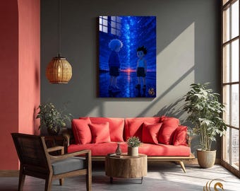 Anime Metal Poster & Anime Metal Wall Art –Neon Otaku Room Decor, Manga Gift, Aesthetic Anime Bedroom, Wall Art Poster, Collector's Edition