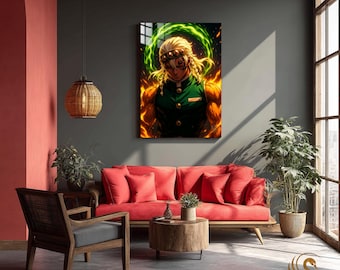 Anime Metal Poster & Anime Metal Wall Art –Neon Otaku Room Decor, Manga Gift, Aesthetic Anime Bedroom, Wall Art Poster, Collector's Edition