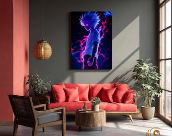 Anime Metal Poster & Anime Metal Wall Art –Neon Otaku Room Decor, Manga Gift, Aesthetic Anime Bedroom, Wall Art Poster, Collector's Edition