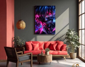 Anime Metal Poster & Anime Metal Wall Art –Neon Otaku Room Decor, Manga Gift, Aesthetic Anime Bedroom, Wall Art Poster, Collector's Edition