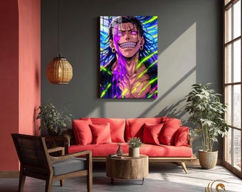 Anime Metal Poster & Anime Metal Wall Art –Neon Otaku Room Decor, Manga Gift, Aesthetic Anime Bedroom, Wall Art Poster, Collector's Edition
