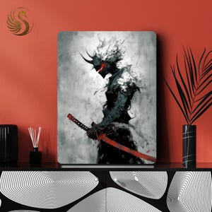 Anime Metal Poster: Minimalist Manga Metal Wall Art