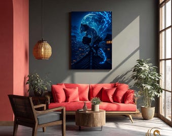 Anime Metal Poster & Anime Metal Wall Art –Neon Otaku Room Decor, Manga Gift, Aesthetic Anime Bedroom, Wall Art Poster, Collector's Edition