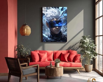 Anime Metal Poster & Anime Metal Wall Art –Neon Otaku Room Decor, Manga Gift, Aesthetic Anime Bedroom, Wall Art Poster, Collector's Edition