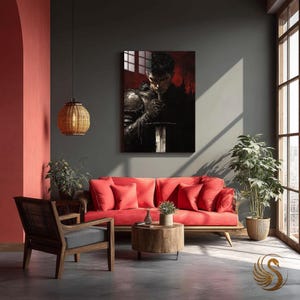 Berserk Anime Metal Wall Art: Manga Otaku Room Decor