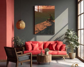 Anime Metal Poster & Anime Metal Wall Art –Neon Otaku Room Decor, Manga Gift, Aesthetic Anime Bedroom, Wall Art Poster, Collector's Edition