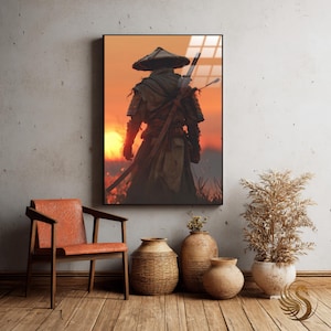 Anime Metal Poster: Minimalist Manga Metal Wall Art