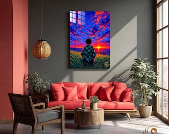 Anime Metal Poster & Anime Metal Wall Art –Neon Otaku Room Decor, Manga Gift, Aesthetic Anime Bedroom, Wall Art Poster, Collector's Edition