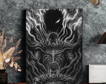 Anime Metal Poster, Japanese Metal Wall Art Print, Otaku Room Decor