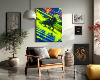Anime Metal Wall Art | Japanese Style Poster | Collector's Edition Wall Art, Gift for Anime Lovers | Conceptual Metal Wall Art, by Lora Loom