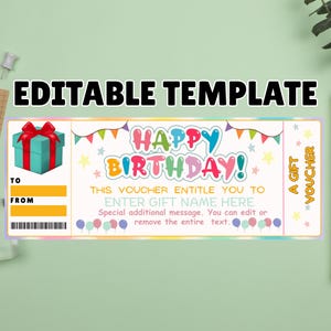 Surprise Birthday Boarding Pass Template| Editable Travel Plane Ticket | Printable Surprise Vacation Airline Ticket | Travel Voucher