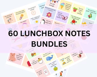 Lunch Box Cards, Kids Lunchbox Notes, Printable Lunch Box, Girls Encouraging Notes, Positive Affirmation, Lunchbox Notes for Kids