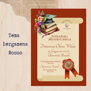 Invito personalizzato Laurea-invito digitale per festa Laurea-invito digitale- invio whatsapp-invito personalizzato-invito festa Laurea