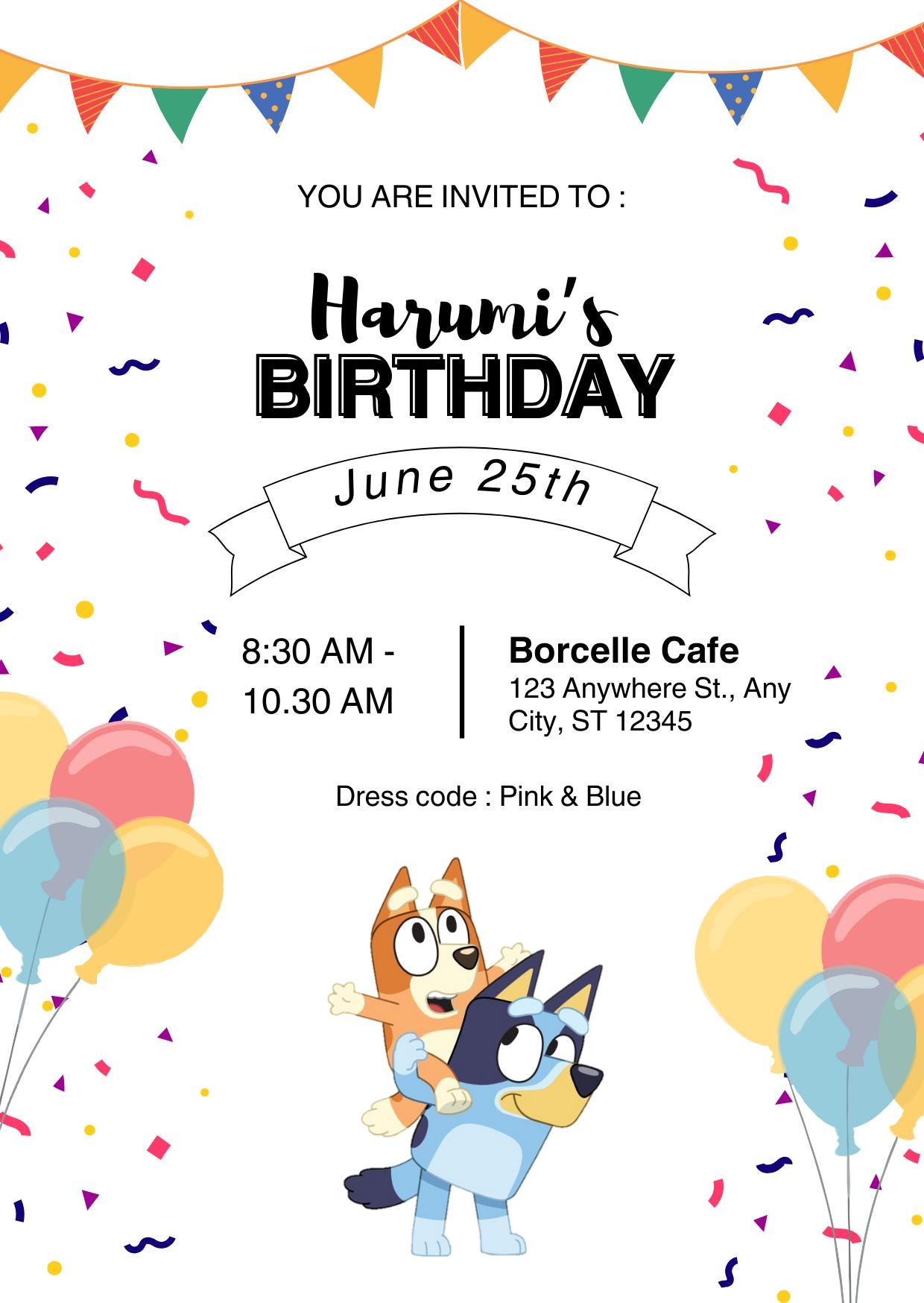 Fast Editable Invite Template