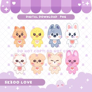 Skzoo Stray Kids Love Valentine Digital png