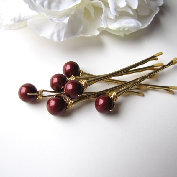 Pearl Bobby Pins Etsy