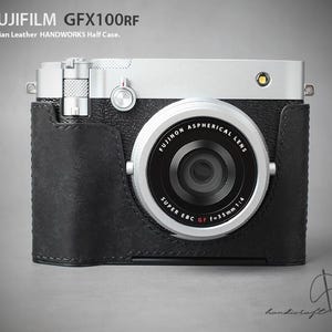 Custodia a mezza coda di rondine in vera pelle LIM'S Handworks per Fuji Fujifilm GFX100RF [tutto nero]