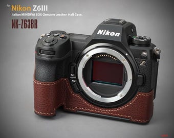 Nikon Z5/Z6/Z7/Z6II/Z7IIシリーズ用ストラップ付きレザーカメラケース
