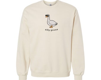 Silly Goose Embroidered Sweatshirt Crewneck