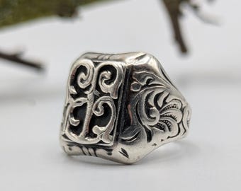 Anillo de sello de caballería
