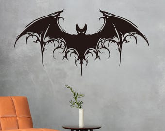 Halloween Bat Metal Wall Art, Bat Sign Home Decor, Bat Decor, Halloween Displays, Victorian Gothic Room Decor,Housewarming Gift,Bat Wall Art