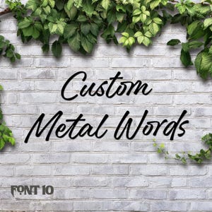 Custom Metal Sign,Metal Wall Art,Personalized House Name,Metal Sign,House Name Words,House name sign,Custom Metal Words,Housewarming Gift