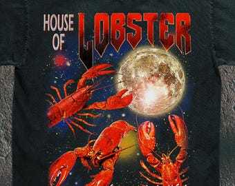 Vintage Lobster T-Shirt - Funny 'MOONED' Seafood Meme Tee - Coastal Core Humor - Retro Nautical Streetwear - TikTok Viral Crustacean Shirt