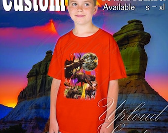 Custom Shirt, Custom Youth Tshirt, Custom Young Tee, Custom Graphic Adventured Clothing, Gift For Lovely, Aesthetic Pesonalized Nature Tee,