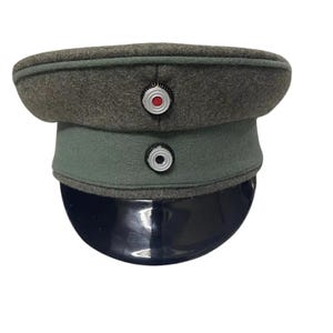 Handmade Wool Blend Officer Field Cap: 20th Century Military Replica