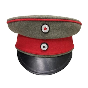 Handmade Vintage-Style M1910 Visor Cap – Historical Costume Hat