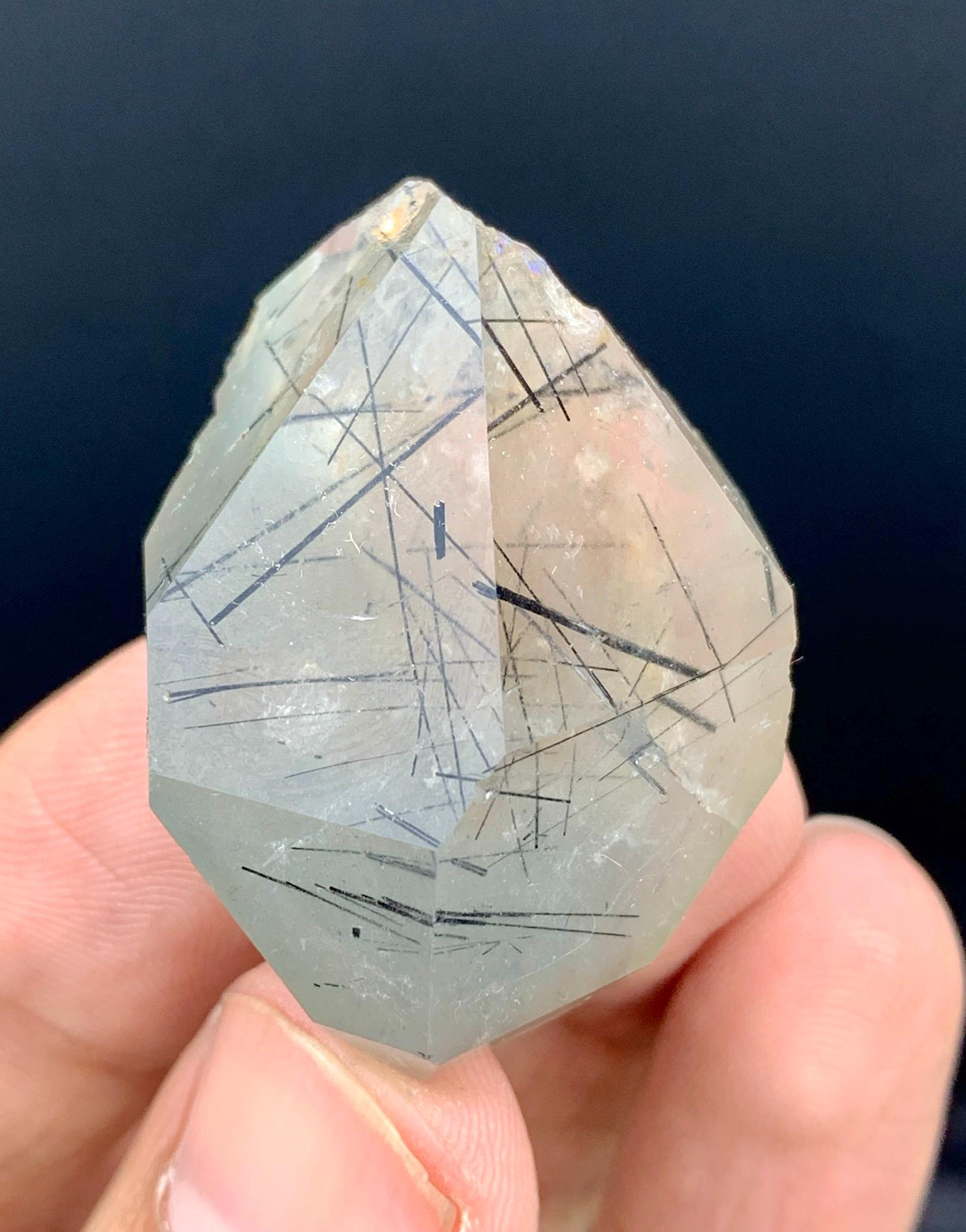 パキスタン産トルマリン入り天然水晶 - 24グラム - Etsy 日本