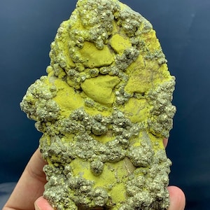Natural Pyrite Crystals On Limonite Matrix , From Manshera Mine , Pyrite Specimen , Fine Minerals , Rare Gemstones , 453 grams
