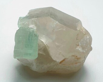 Natural Tourmaline With Quartz Specimen From Afghanistan /  52.05 Carats