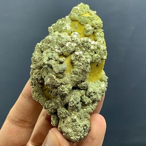 Natural Pyrite Crystals On Limonite Matrix , From Manshera Mine , Pyrite Specimen , Fine Minerals , Rare Gemstones , 250 grams