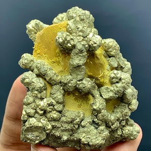 Natural Pyrite Crystals On Limonite Matrix , From Manshera Mine , Pyrite Specimen , Fine Minerals , Rare Gemstones , 241.44  grams
