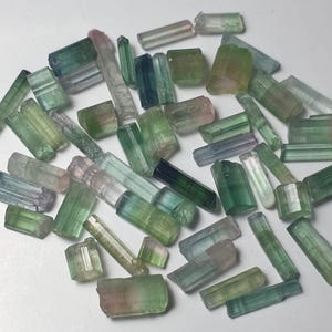 Tourmaline Crystals lot bi color