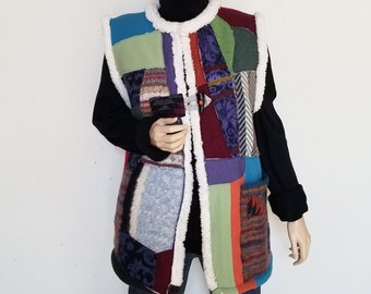 1X Fully Lined Patchwork Vest