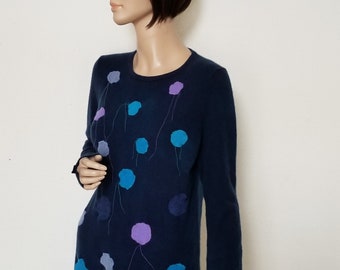 M to L  Funky Dotted Cashmere Sweater