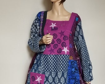 1X Kantha and Denim Tunic