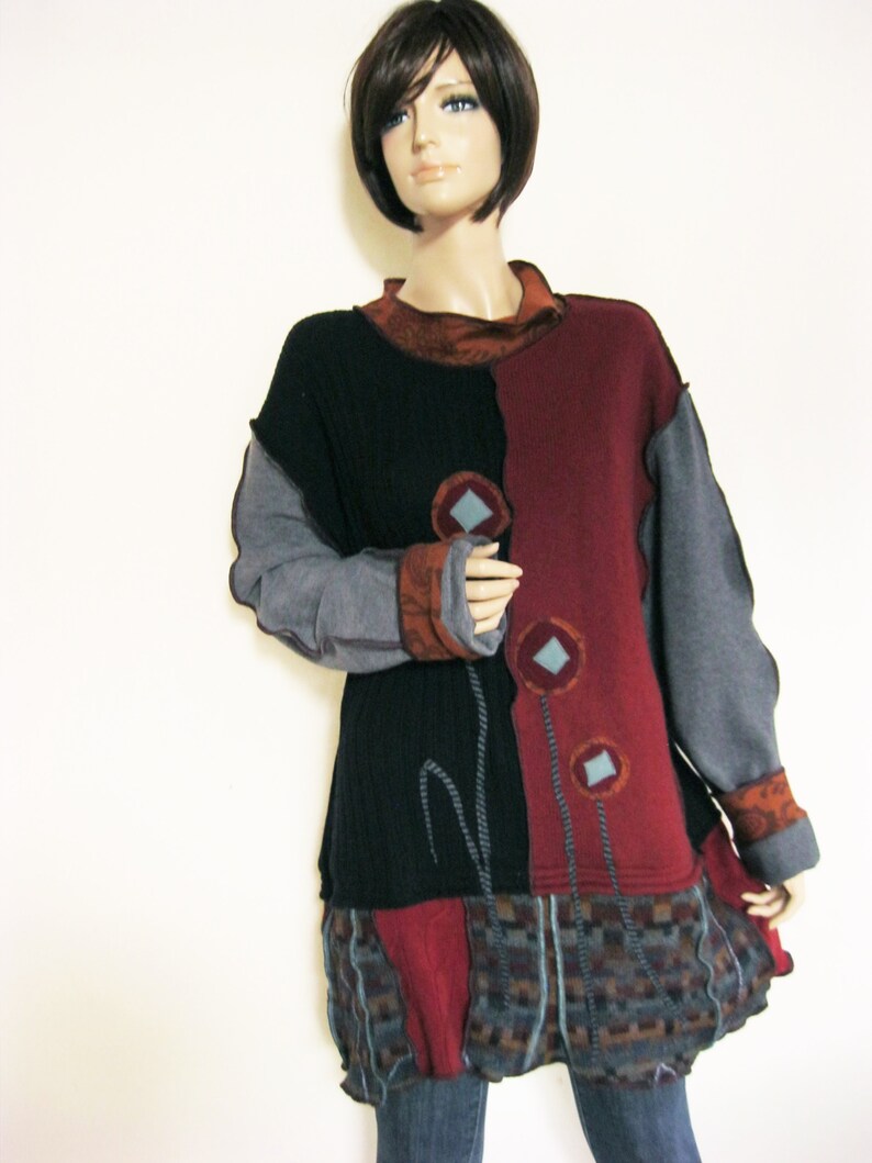 1X to 2X Straight Cut Tunic