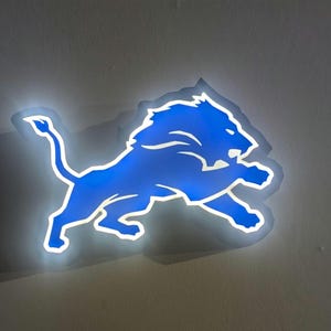 Detroit lions LED Lightbox