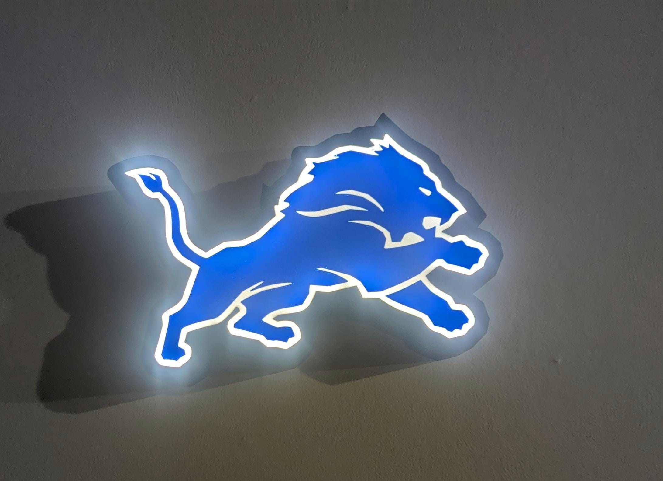 Detroit lions LED Lightbox