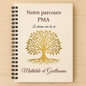 Carnet PMA + 14 cartes étapes | Journal de suivi FIV – Fertilité & Parcours PMA