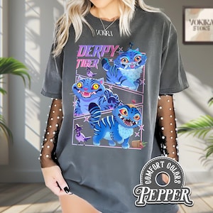 Demon Hunter Tiger Comfort Colors T-Shirt, Derpy Tiger Shirt, Kpop Demon Shirt, Huntrix Jinu Merch, Anime T-Shirt Design,Kpop Movie Fan Gift