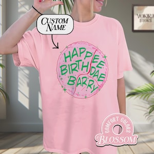 Custom Birthday Comfort Colors Shirt for Wizard Fans, Happee Birthdae T Shirt, Magical Cake Tee, Gift For Book Lover