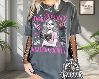 Dark Romance Readers Society Shirt for Romance Reader, Dark Academia Shirt for Smut Reader, Bookish Shirt, Book Lover Shirt, Booktok Shirt