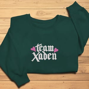 Team Xaden Embroidered Sweatshirt, Xaden Riorson Wingleader Shirt, Fourth Wing merch, bookish merch, Onyx Storm Reader,Violence Shadow Daddy