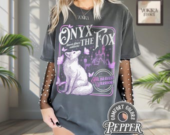 Quicksilver Onyx The White Fox Shirt Komfortfarben, Little Osha Fantasy TShirt, Quicksilver Book inspiriert Merch, Kingfisher Feen & Alchemie
