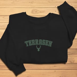 Terrasen Embroidered Sweatshirt, Terrasen Sweater, Throne of Glass Sweater, Shirt for the Rhysand Fan, ACOTAR Merch, Aelin Galathynius, TOG